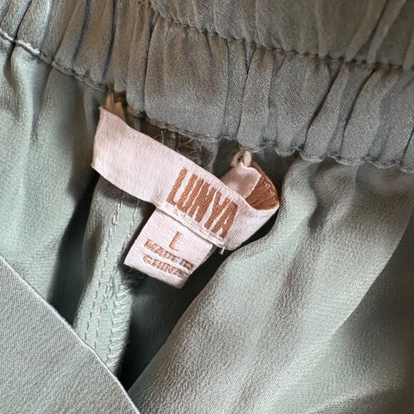 Lunya High Waisted Sleep Set Cumulus Blue L NWT - Picture 12 of 12